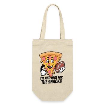 Football - Lustig I'm just here for the snacks - Gift Bag for Bottles - nature - Front
