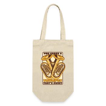 Vous portez une trompette qui est un doux joueur d’euphoniste - Sac à bouteille - nature - Devant