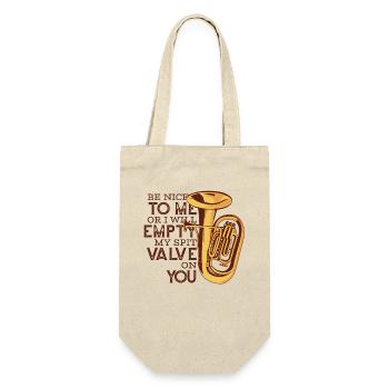 Sois gentil ou je vide ma valve de salive sur toi Joueur - Sac à bouteille - nature - Devant