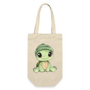 tortue mignon mignon bébé enfants animal dessin animé - Sac à bouteille - nature - Devant
