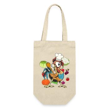 Poulet Coq Cuisinier Cuisiniers Cuisinier Arts culinaires Légumes - Sac à bouteille - nature - Devant