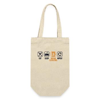 Eat Sleep Repair Elevators Repeat Repair Elevator - Gift Bag for Bottles - nature - Front