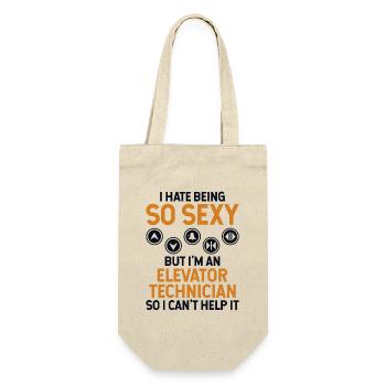 Hate Being So Sexy But I'm An Elevator Technician - Gift Bag for Bottles - nature - Front