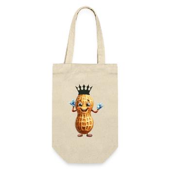 Peanut King Peanuts Nut Nuts Peanuts - Gift Bag for Bottles - nature - Front