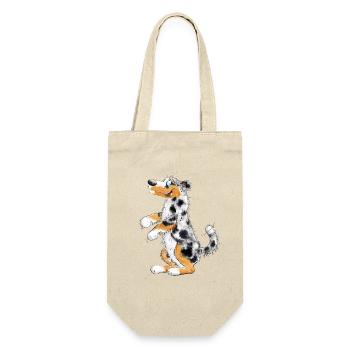 Funny Australian Shepherd - Gift Bag for Bottles - nature - Front