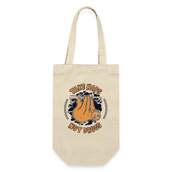 Take Naps Not Drugs Folivora Brown-Throated - Gift Bag for Bottles - nature - Front