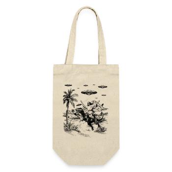 Jesus Dinosaur Fantasy Humor Religion Meme - Gift Bag for Bottles - nature - Front