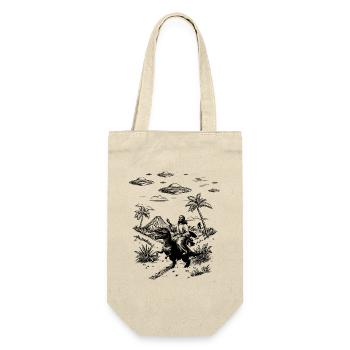 Jesus Dinosaur Meme Humor Religion Fantasy - Gift Bag for Bottles - nature - Front
