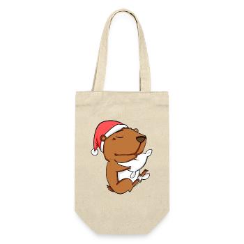 Capybara Capybara Capybaras Noël - Sac à bouteille - nature - Devant