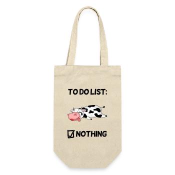 Funny Saying Cow Motif - Gift Bag for Bottles - nature - Front