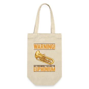 May Spontaneously Talk About Euphonium Euphonist - Gift Bag for Bottles - nature - Front