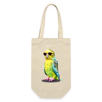 Cool budgie with sunglasses - Gift Bag for Bottles - nature - Front