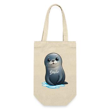 Cute seal - Gift Bag for Bottles - nature - Front