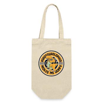 Makes Me Happy Parasaurolophini Dinosaur - Gift Bag for Bottles - nature - Front