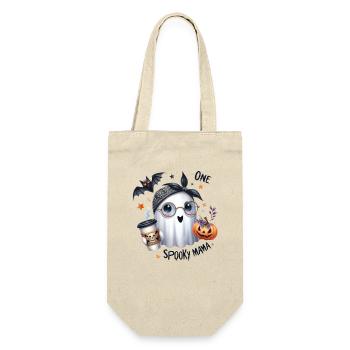 Halloween Partner Look One Spooky Mama Design - Gift Bag for Bottles - nature - Front