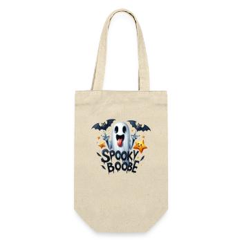 Halloween Partner Look Spooky Boobe Design - Gift Bag for Bottles - nature - Front