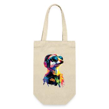 Meerkat Sunglasses Colorful Cute Meerkat - Gift Bag for Bottles - nature - Front