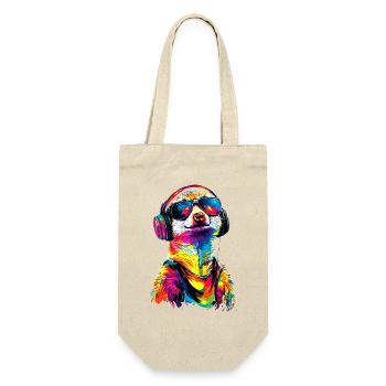 Meerkat Sunglasses Colorful Cute Meerkat - Gift Bag for Bottles - nature - Front