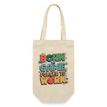 Born to gamble, forced to work - Gift Bag for Bottles - nature - Front