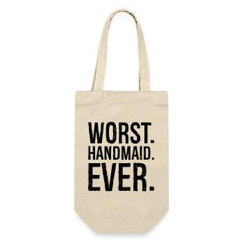 worst handmaid ever - Gift Bag for Bottles - nature - Front