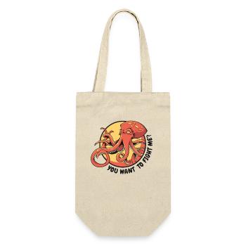 You Want To Fight Me Octopodes Octopoda - Gift Bag for Bottles - nature - Front