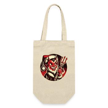 Little Santa Claus Satan Claus - Gift Bag for Bottles - nature - Front