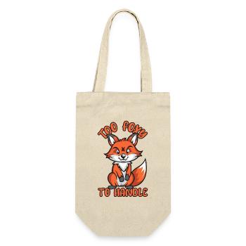 Too Foxy To Handle Red Fox Canidae Caninae Fox - Gift Bag for Bottles - nature - Front