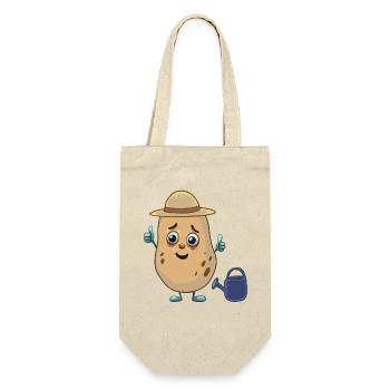 Potato, Farmer, Vegetable, Hobby Gardener, Garden - Gift Bag for Bottles - nature - Front