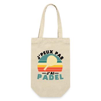 I can't I have padel - Gift Bag for Bottles - nature - Front