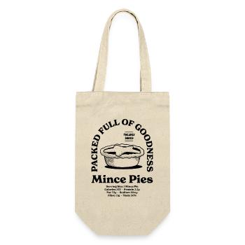 Mince Pies Nutritional - Gift Bag for Bottles - nature - Front