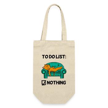 Lustiger Spruch lustige Sprüche - katze - Geschenkbeutel für Flaschen - Natur - Vorne