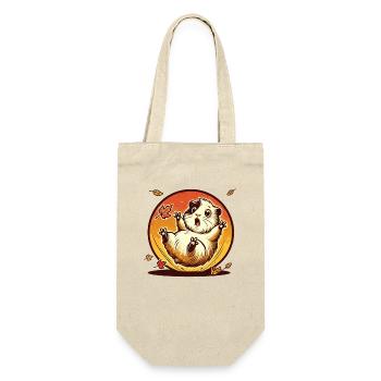 Hamster with Autumn Leaves - Gift Bag for Bottles - nature - Front