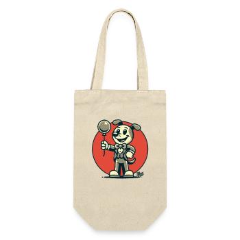 Chic Dressed Dog with a Balloon - Gift Bag for Bottles - nature - Front