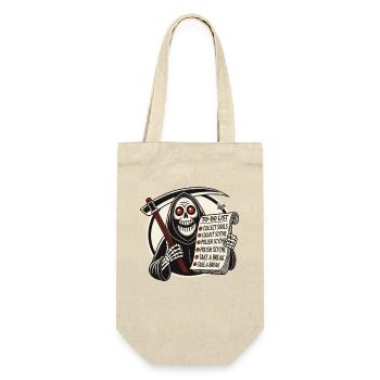 Grim Reaper To-Do: Collecting Souls Take a Break - Gift Bag for Bottles - nature - Front