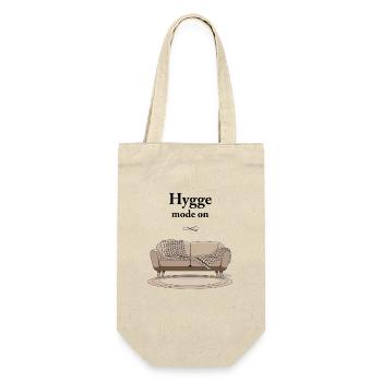 Hygge mode on - Geschenkbeutel für Flaschen - Natur - Vorne