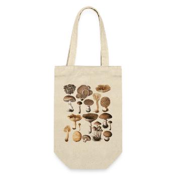 Fungi Collection Mushroom Variety Design - Gift Bag for Bottles - nature - Front