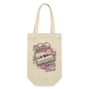 Rebobinez le design de la cassette vintage Good Times - Sac à bouteille - nature - Devant