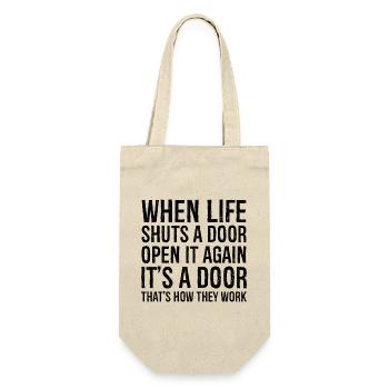 quand la vie ferme une porte - Sac à bouteille - nature - Devant