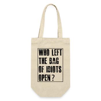 who left the bag - Geschenkbeutel für Flaschen - Natur - Vorne