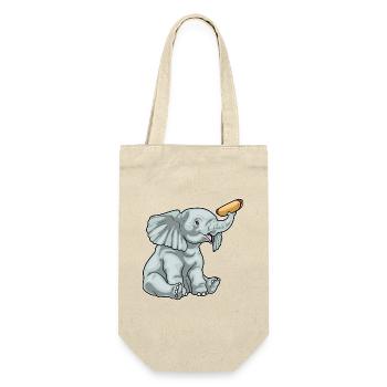 Elephant Hot Dog - Gift Bag for Bottles - nature - Front