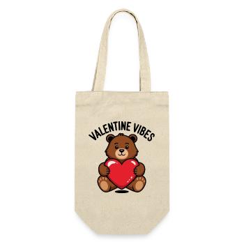 Valentine vibes for lovers on Valentine's Day - Gift Bag for Bottles - nature - Front