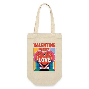 Valentine vibes for lovers on Valentine's Day - Gift Bag for Bottles - nature - Front