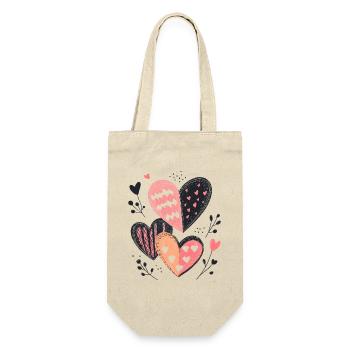 Heart Pattern Heart Pattern Valentine's Day Love Gift - Gift Bag for Bottles - nature - Front