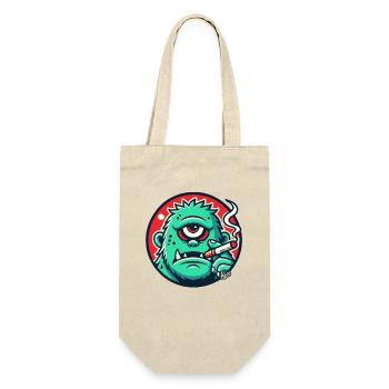 Cool Green Monster Guy - Gift Bag for Bottles - nature - Front