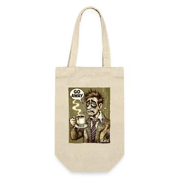 Go away! old morning grouch with coffee - Gift Bag for Bottles - nature - Front