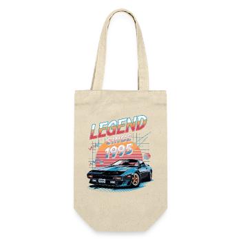 Legende seit 1995 Birthday Edition - Geschenkbeutel für Flaschen - Natur - Vorne