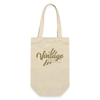 Birthday Vintage 1975 Retro Design - Gift Bag for Bottles - nature - Front