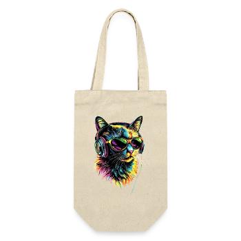 Birma Katze Heilige Birmakatze Süße Birma Katzen - Geschenkbeutel für Flaschen - Natur - Vorne