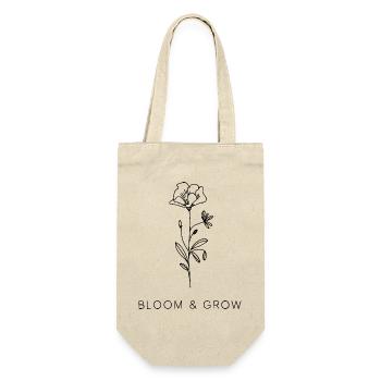 Floraison et croissance Design floral minimaliste - Sac à bouteille - nature - Devant