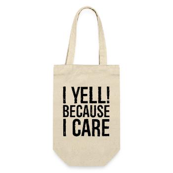I yell because I care - Gift Bag for Bottles - nature - Front